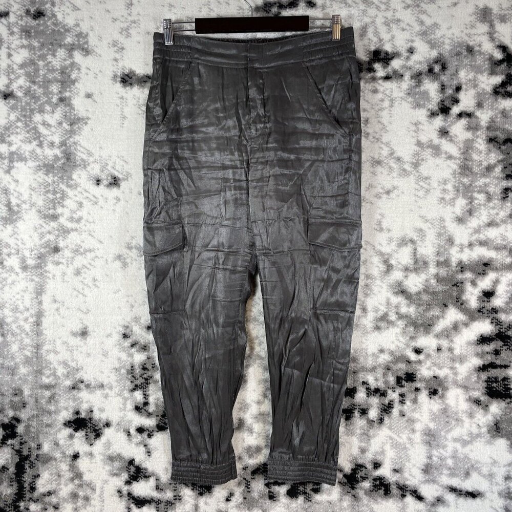 Anthropologie Shimmer Cargo Pants Womens Size‎ Extra Small Dark Brown Green